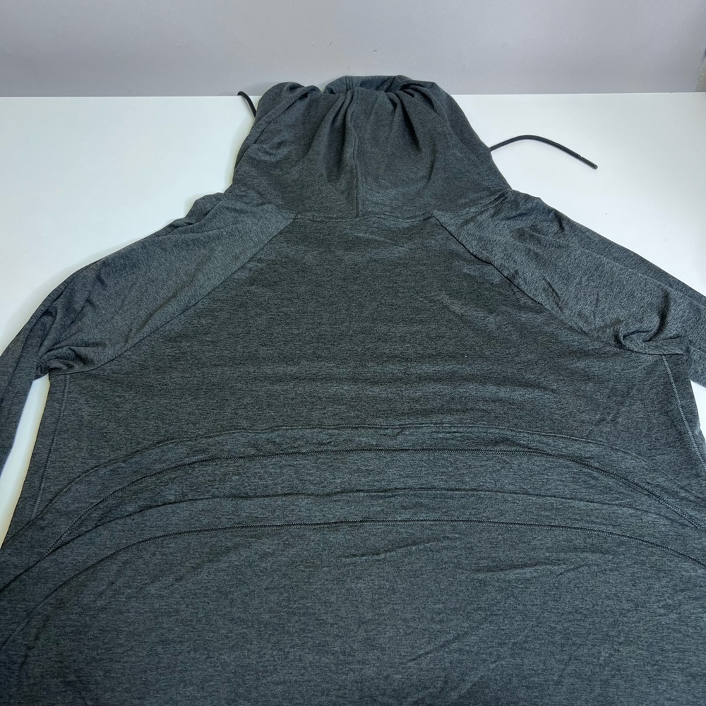 Athleta Uptempo Flora Mauve/Shale & Charcoal Hoodie Top - Picture 6 of 14